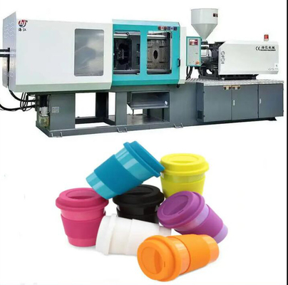 Machine en plastique horizontale de moulage par injection de tasse et de couverture de tasse avec à haute production
